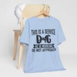 Service Dog Awareness Tee, Unisex Jersey Short Sleeve Tee - Image 64