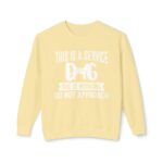Female Service Dog Awareness Crewneck Sweatshirt - Image 6