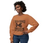 Male Service Dog Awareness Crewneck Sweatshirt | Unisex Lightweight - Image 21
