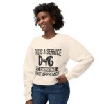 Male Service Dog Awareness Crewneck Sweatshirt | Unisex Lightweight - Image 15