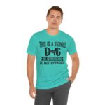 Service Dog Awareness Tee, Unisex Jersey Short Sleeve Tee - Image 53