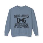 Male Service Dog Awareness Crewneck Sweatshirt | Unisex Lightweight - Image 61
