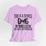 Service Dog Awareness Tee | Unisex Jersey Short Sleeve T-Shirt - Image 51