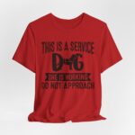 Service Dog Awareness Tee | Unisex Jersey Short Sleeve T-Shirt - Image 63