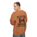 Male Service Dog Awareness Crewneck Sweatshirt | Unisex Lightweight - Image 24