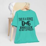 Service Dog Awareness Tee, Unisex Jersey Short Sleeve Tee - Image 52