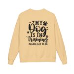 Dog in Training Sweatshirt, Unisex ComfortWash Crewneck Sweatshirt