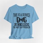 Service Dog Awareness Tee | Unisex Jersey Short Sleeve T-Shirt - Image 39