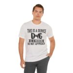 Service Dog Awareness Tee, Unisex Jersey Short Sleeve Tee - Image 35