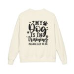 Dog in Training Sweatshirt, Unisex ComfortWash Crewneck Sweatshirt - Image 11