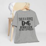 Service Dog Awareness Tee | Unisex Jersey Short Sleeve T-Shirt - Image 34