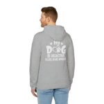 My Dog Is Reactive” Fleece Hoodie – Dog Lover Gift - Image 18