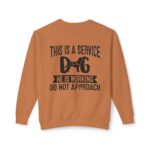 Male Service Dog Awareness Crewneck Sweatshirt | Unisex Lightweight - Image 20