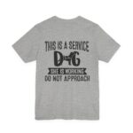 Service Dog Awareness Tee | Unisex Jersey Short Sleeve T-Shirt - Image 32