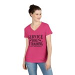 Service Dog Training V-Neck T-Shirt - Image 16