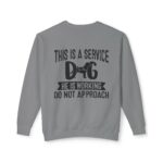 Male Service Dog Awareness Crewneck Sweatshirt | Unisex Lightweight - Image 44