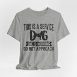 Service Dog Awareness Tee | Unisex Jersey Short Sleeve T-Shirt - Image 33