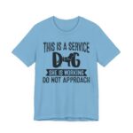 Service Dog Awareness Tee | Unisex Jersey Short Sleeve T-Shirt - Image 37