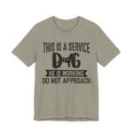 Service Dog Awareness Tee, Unisex Jersey Short Sleeve Tee - Image 2