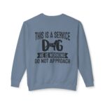 Male Service Dog Awareness Crewneck Sweatshirt | Unisex Lightweight - Image 62