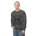 Male Service Dog Awareness Crewneck Sweatshirt | Unisex Lightweight - Image 41