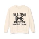 Male Service Dog Awareness Crewneck Sweatshirt | Unisex Lightweight - Image 13