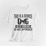 Service Dog Awareness Tee, Unisex Jersey Short Sleeve Tee - Image 15