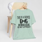 Service Dog Awareness Tee | Unisex Jersey Short Sleeve T-Shirt - Image 22