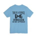 Service Dog Awareness Tee | Unisex Jersey Short Sleeve T-Shirt - Image 38