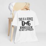 Service Dog Awareness Tee, Unisex Jersey Short Sleeve Tee - Image 10