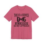Service Dog Awareness Tee | Unisex Jersey Short Sleeve T-Shirt - Image 55