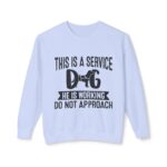 Male Service Dog Awareness Crewneck Sweatshirt | Unisex Lightweight - Image 55