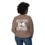 Female Service Dog Awareness Crewneck Sweatshirt - Image 24