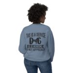 Male Service Dog Awareness Crewneck Sweatshirt | Unisex Lightweight - Image 64
