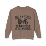 Male Service Dog Awareness Crewneck Sweatshirt | Unisex Lightweight - Image 25