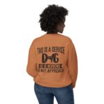 Male Service Dog Awareness Crewneck Sweatshirt | Unisex Lightweight - Image 22
