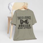 Service Dog Awareness Tee, Unisex Jersey Short Sleeve Tee - Image 4