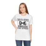 Service Dog Awareness Tee | Unisex Jersey Short Sleeve T-Shirt - Image 11