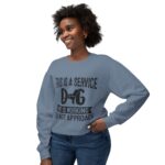 Male Service Dog Awareness Crewneck Sweatshirt | Unisex Lightweight - Image 63