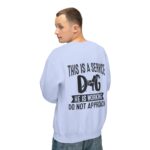 Male Service Dog Awareness Crewneck Sweatshirt | Unisex Lightweight - Image 60