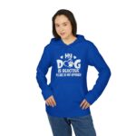 My Dog Is Reactive” Fleece Hoodie – Dog Lover Gift - Image 3