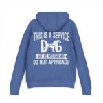 Male Service Dog Awareness French Terry Hoodie, Unisex Pullover - Image 12