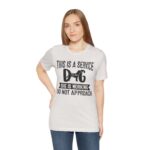Service Dog Awareness Tee | Unisex Jersey Short Sleeve T-Shirt - Image 17