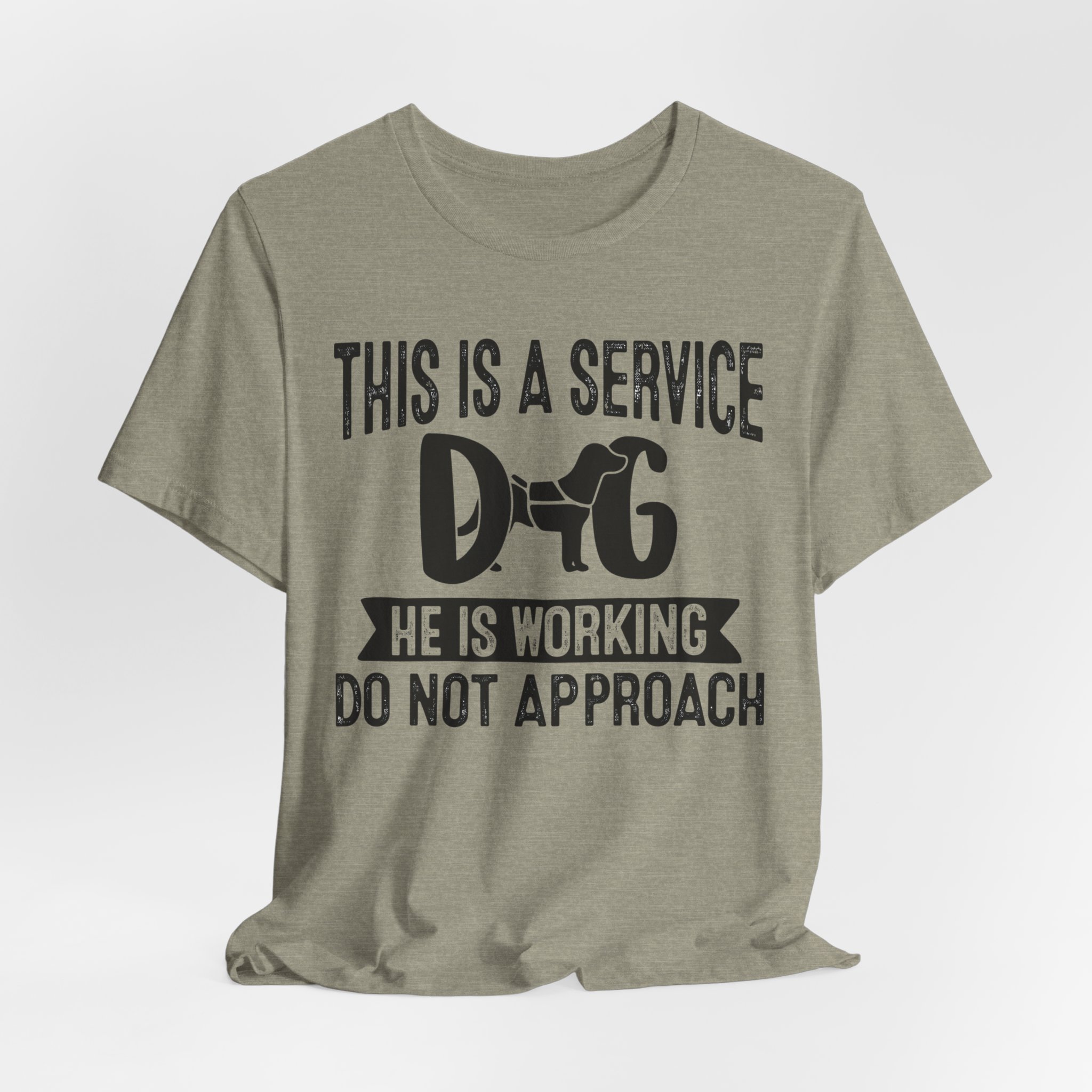 8107106090730883561_2048.jpeg Service Dog Awareness Tee, Unisex Jersey Short Sleeve Tee - Image 1