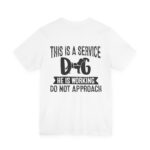 Service Dog Awareness Tee, Unisex Jersey Short Sleeve Tee - Image 8
