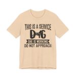 Service Dog Awareness Tee | Unisex Jersey Short Sleeve T-Shirt - Image 2