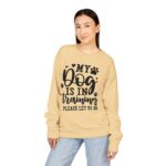 Dog in Training Sweatshirt, Unisex ComfortWash Crewneck Sweatshirt - Image 2