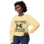 Male Service Dog Awareness Crewneck Sweatshirt | Unisex Lightweight - Image 33