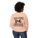 Male Service Dog Awareness Crewneck Sweatshirt | Unisex Lightweight - Image 5