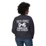 Female Service Dog Awareness Crewneck Sweatshirt - Image 56
